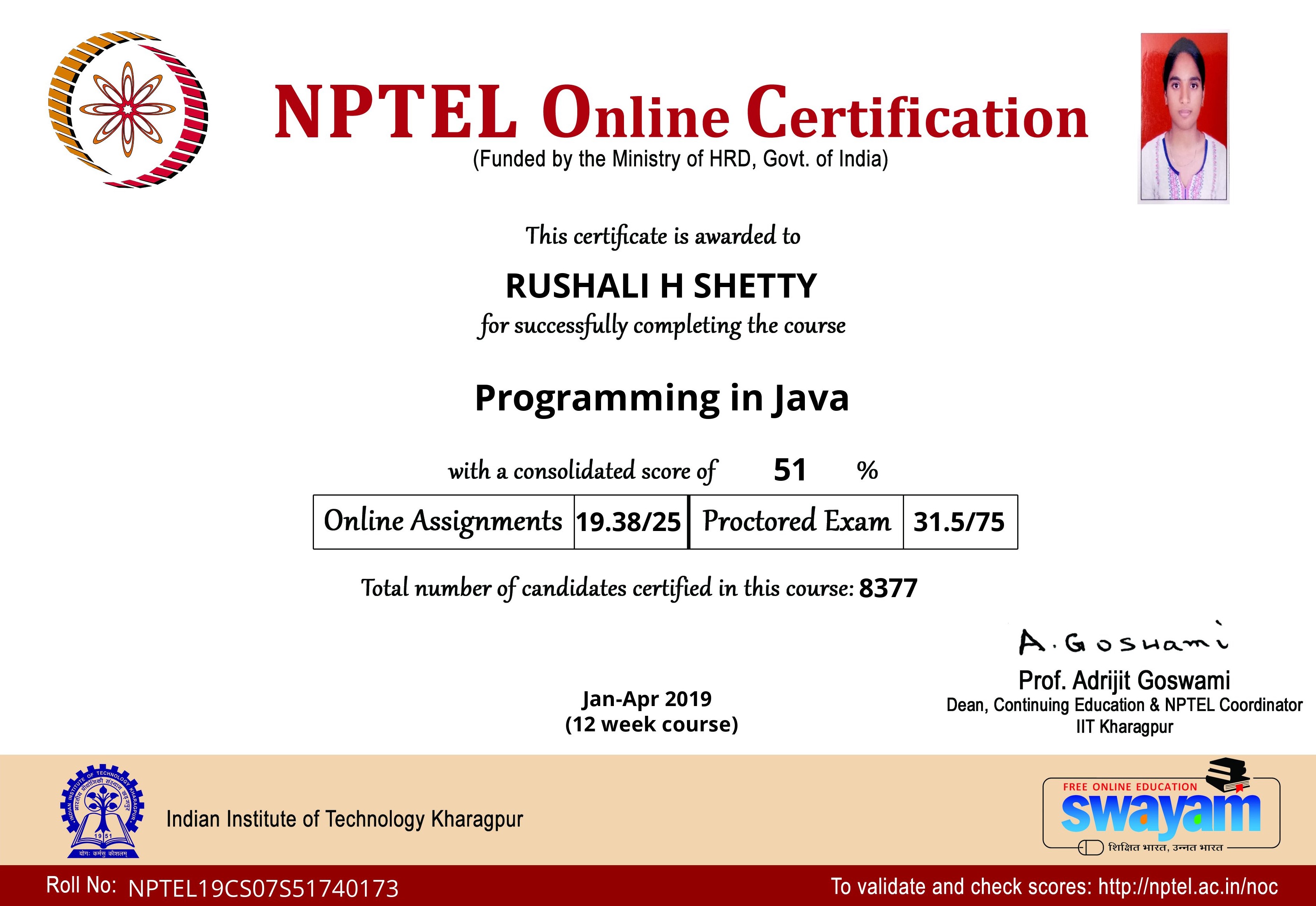 certificate